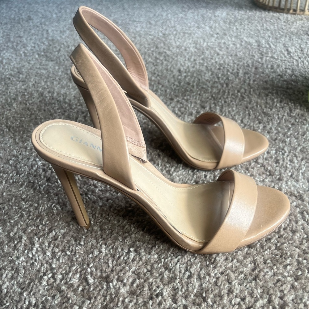 nude gianni bini heels